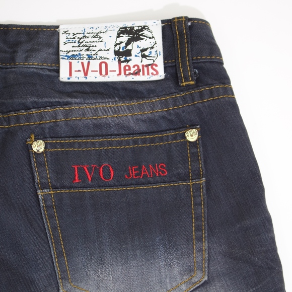 black denim bleached acid washed shorts - Picture 5 of 5